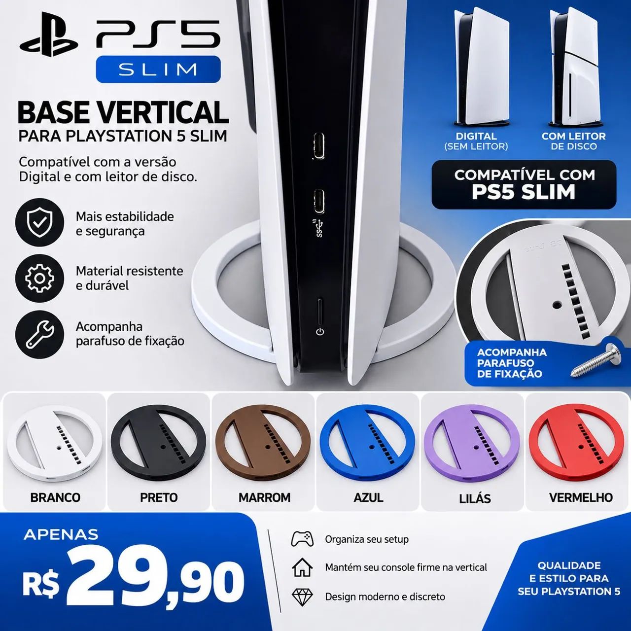 BASE VERTICAL PARA PLAYSTATION 5 SLIM