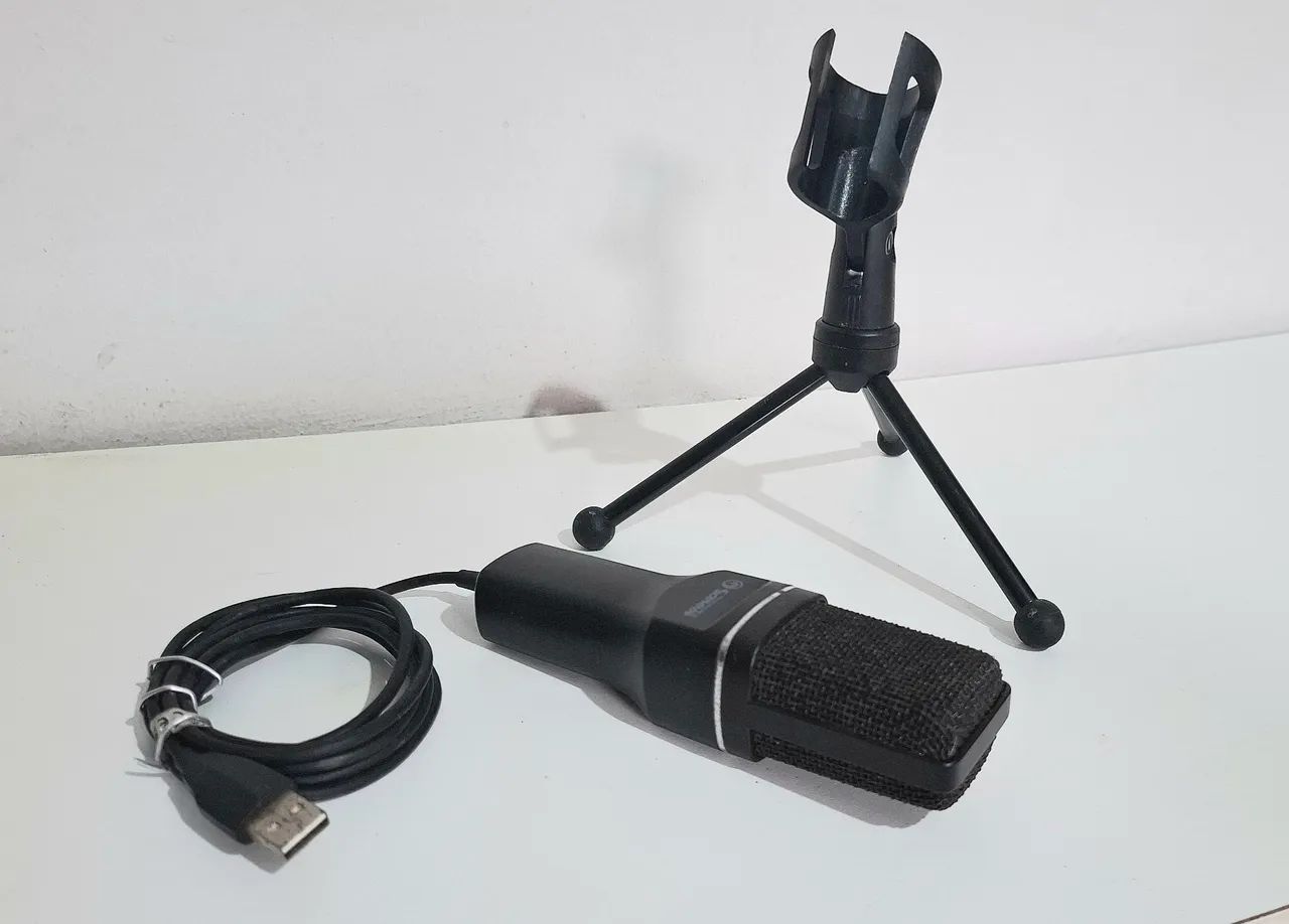 Microfone USB Marvo Scorpion MIC-03 com Tripé - Ótimo Estado  - Foto 3