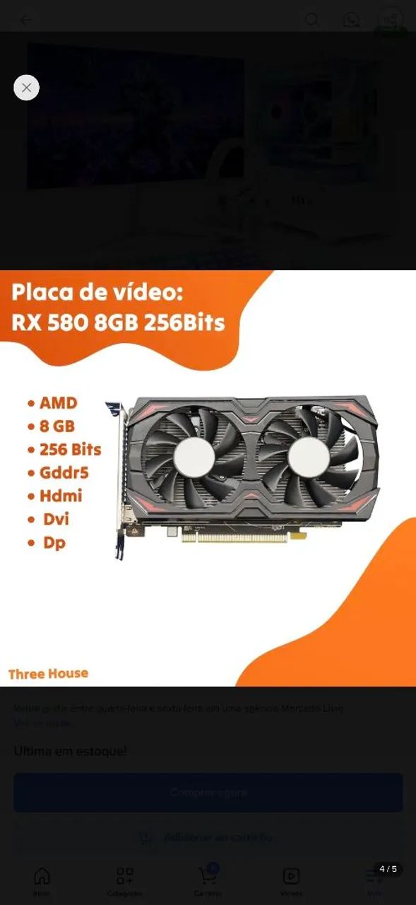 Computador gamer branco Intel core i7 16gb SSD 480gb wi-fi  - Foto 2