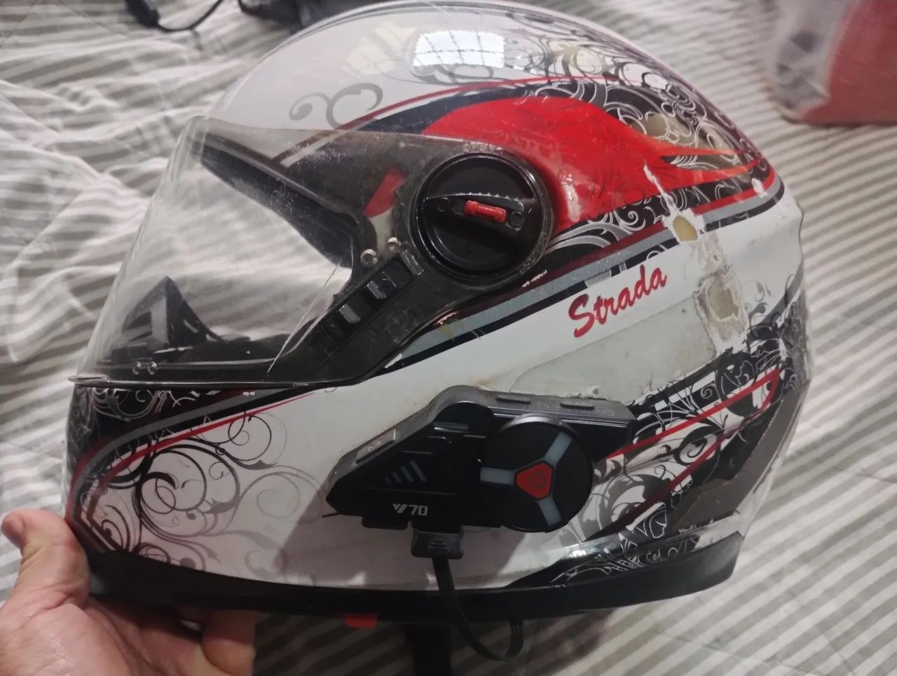 Capacete Helt feminino com bluetooth  - Foto 3