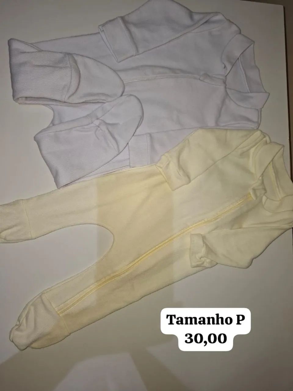 2 Macacão com zíper RN/P
