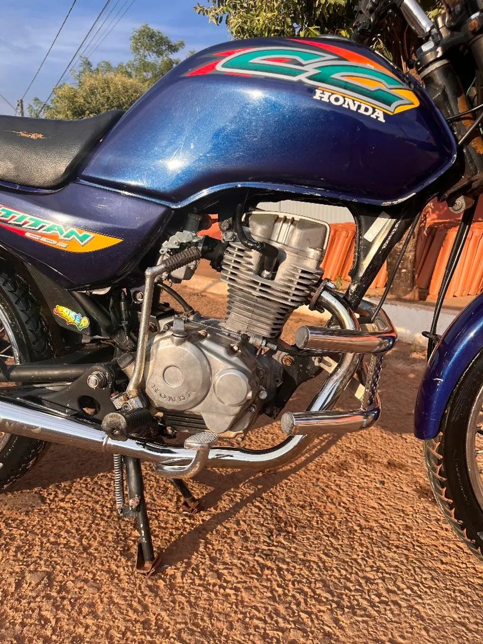 Titan 125 1999 azul  - Foto 5