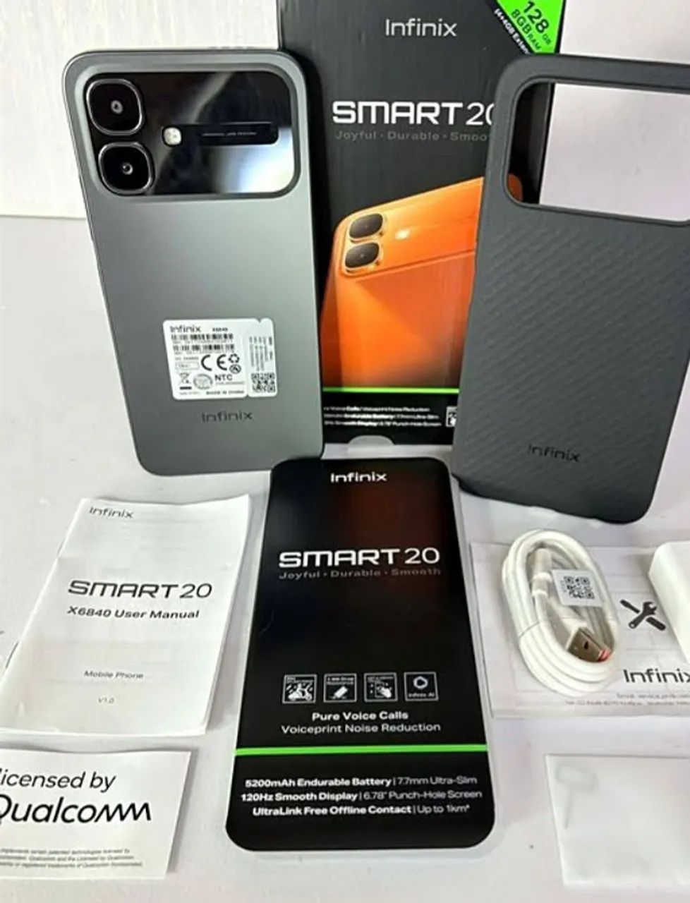 Infinix Smart 20 Preto 128/8RAM - Foto 2