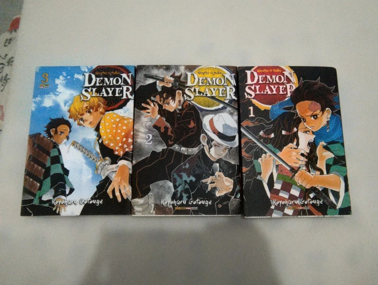 demon slayer volume 1, 2 e 3