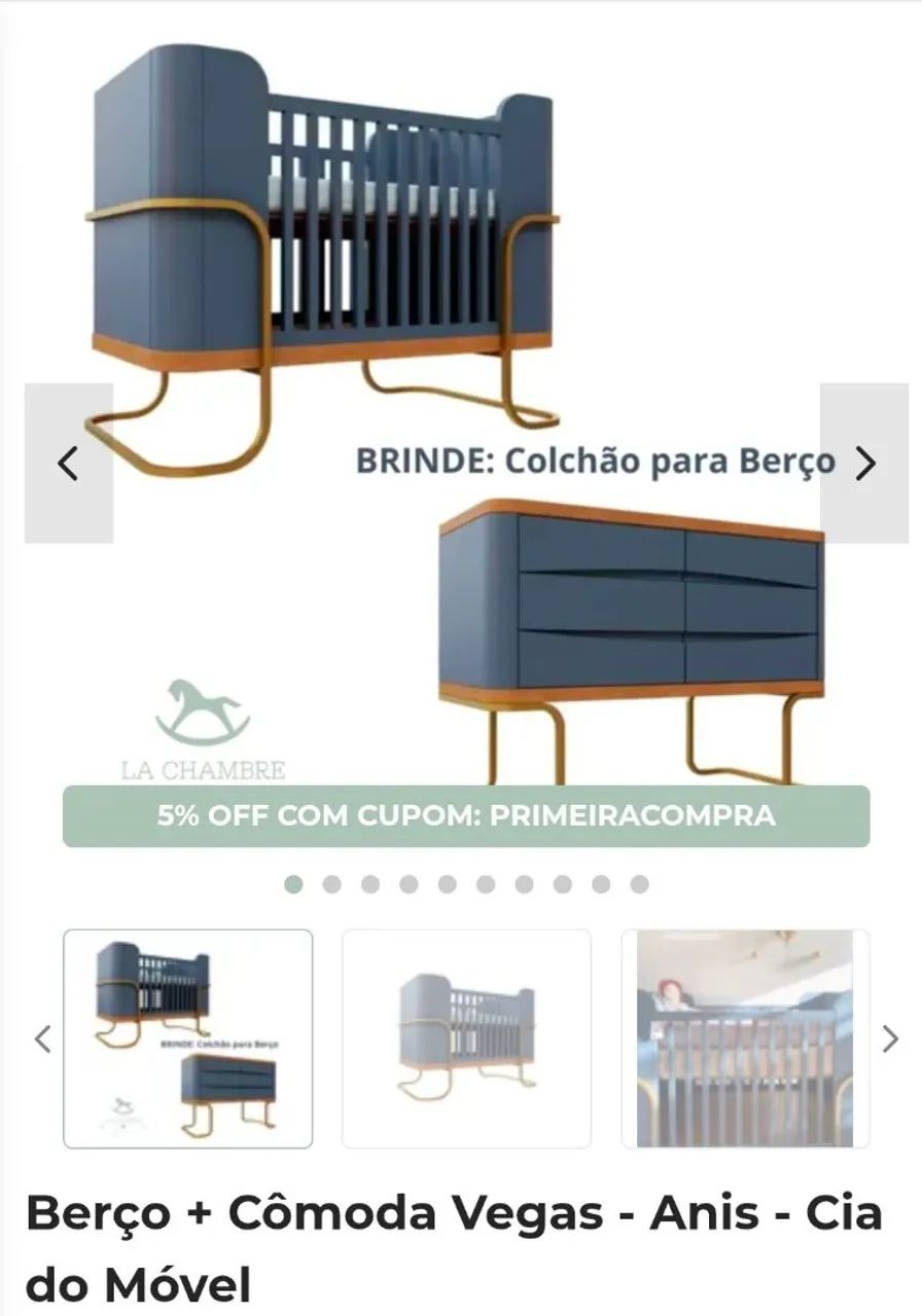 Vendo berço e cômoda  - Foto 3