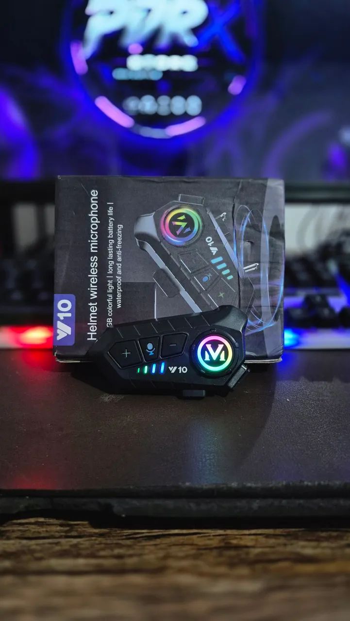 Fone De Ouvido Bluetooth Capacete Moto Sem Fio Microfone - Foto 5