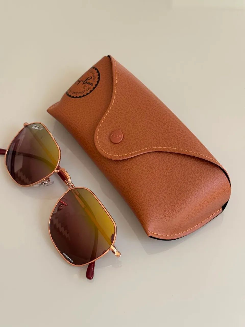 Ray Ban Jim Chromance Ouro rosado - Foto 4