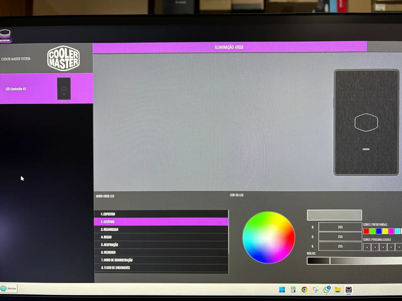 Controladora RGB cooler master (sem uso) - Foto 3