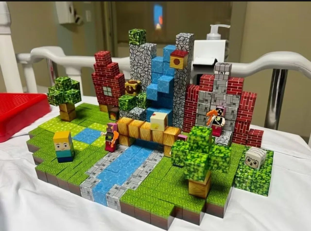 Lego magnético do minecraft