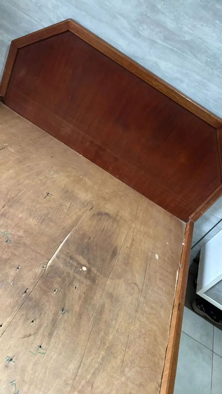 Cama de casal em madeira - Foto 3