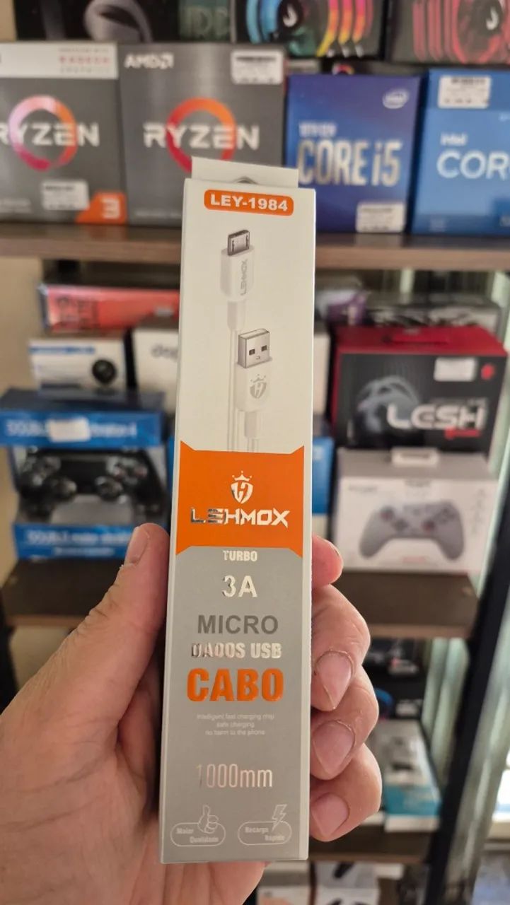 Cabo micro USB novo lacrado com garantia!