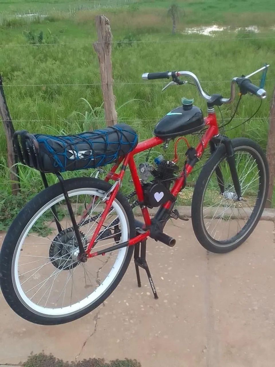 Bicicleta motorizada kit completo motor 80cc - Foto 4