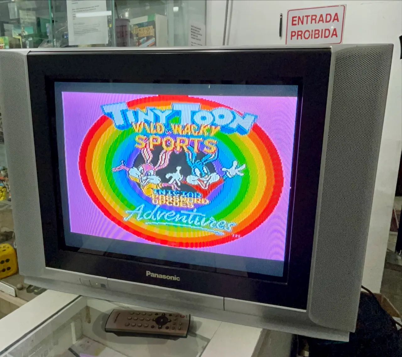 Tv crt tubo retrogamer Panasonic 21 polegadas av e vídeo componente  - Foto 5