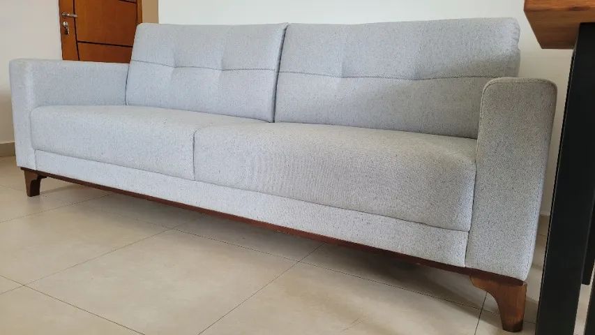 Sofá 4 lugares (em linho) - Foto 4