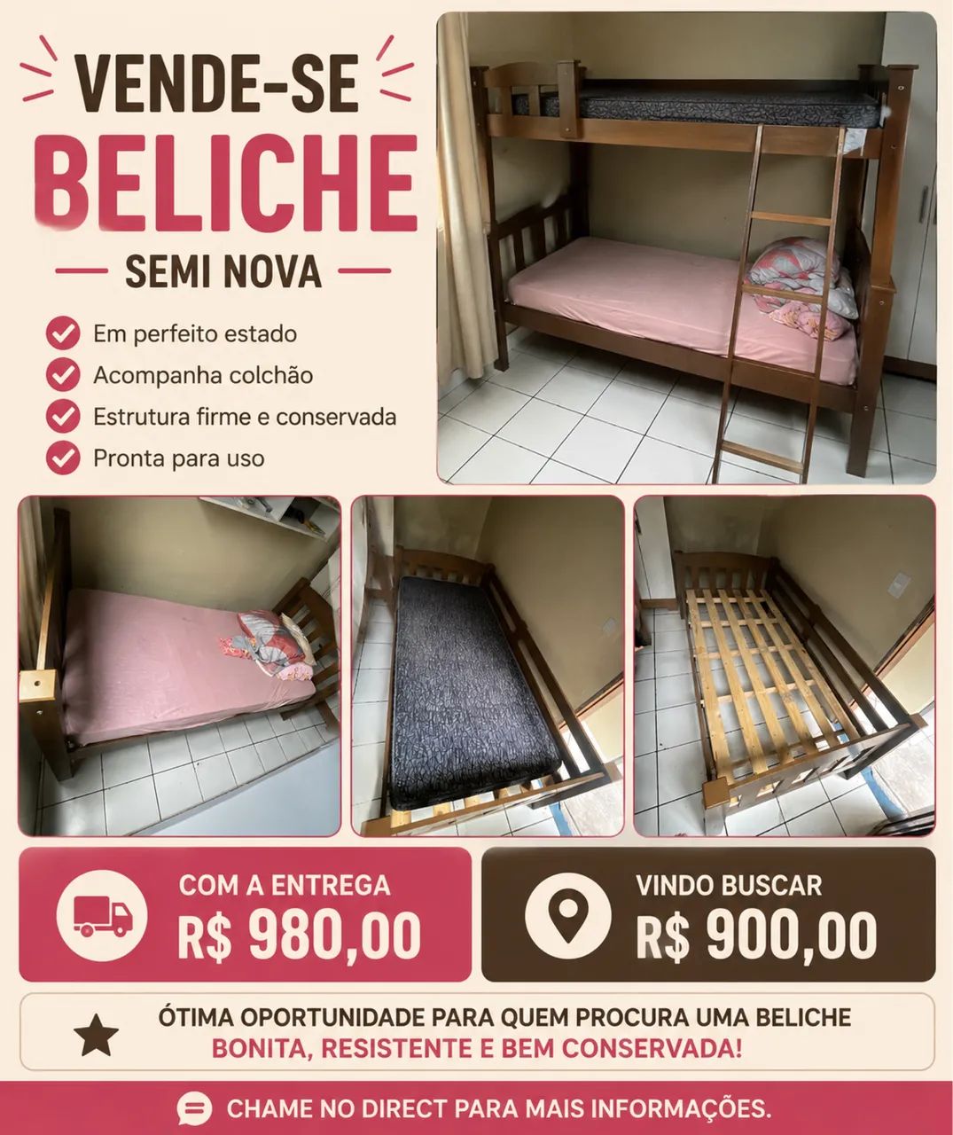 Vende-se beliche 