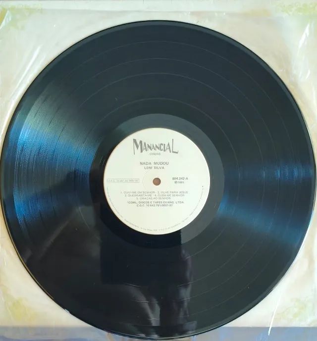 Lp Disco de Vinil Gospel Evangélico Leni Silva - Nada Mudou - Raro - Foto 3