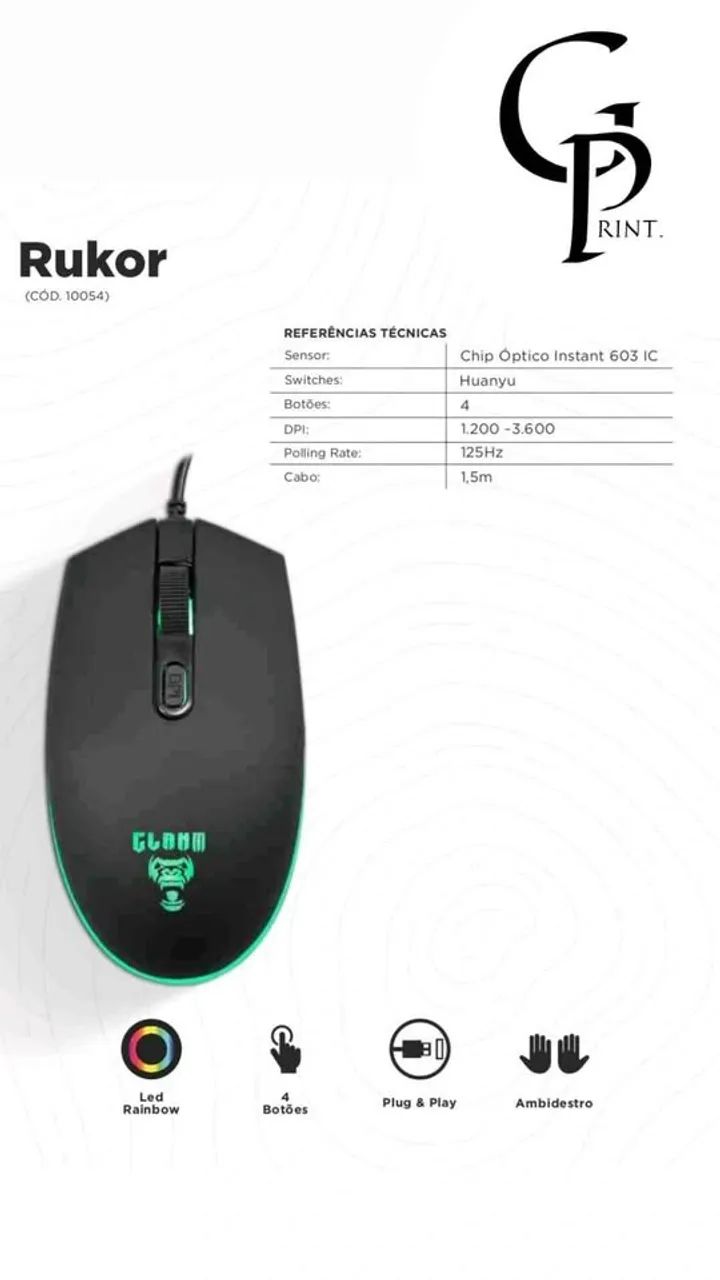 MOUSE GAMER - CLANM - Foto 4