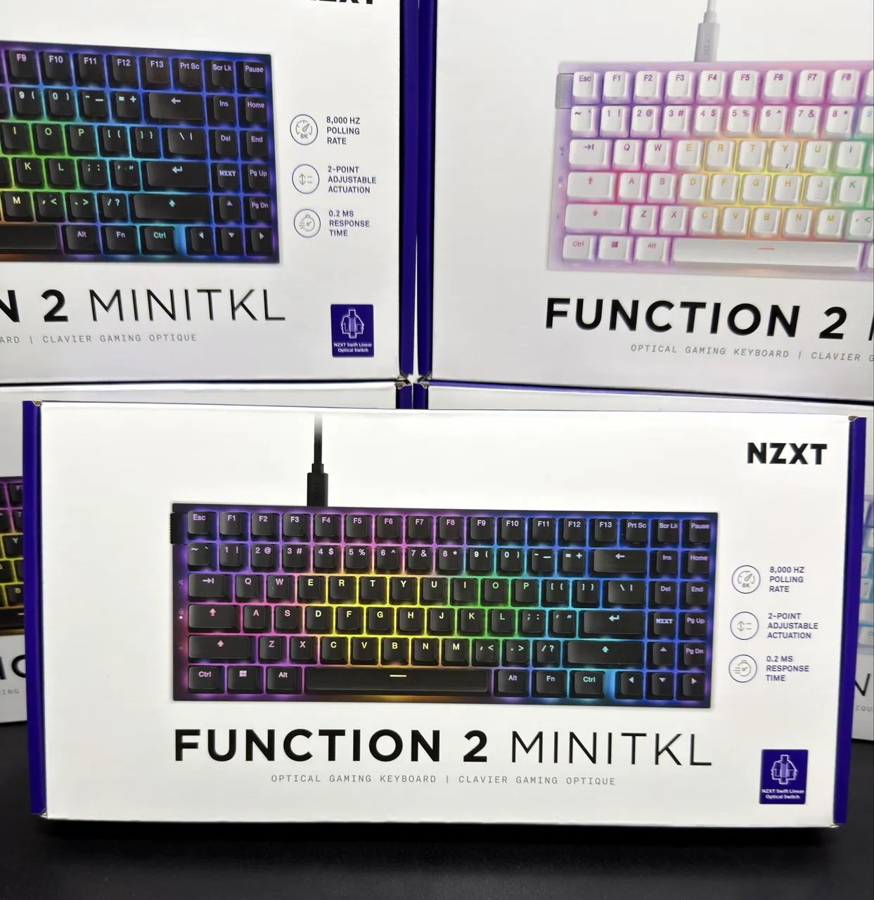 Teclado Gaming Nzxt Function 2 Minitkl, Ótico, Branco ou preto  - Foto 2