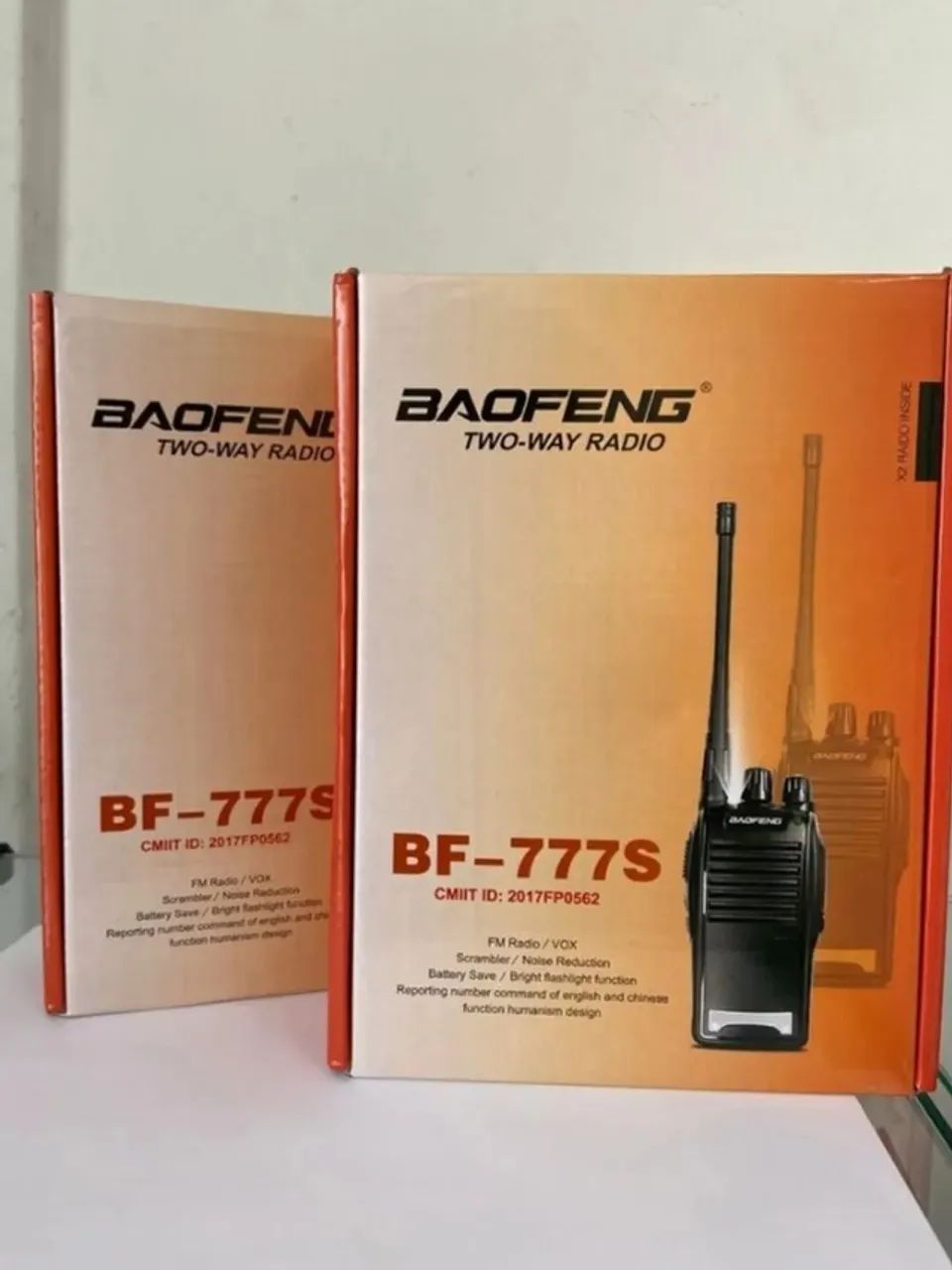Par Rádio Comunicador Baofeng BF-777S Walkie Talkie 16 Canais Profissional - Foto 2