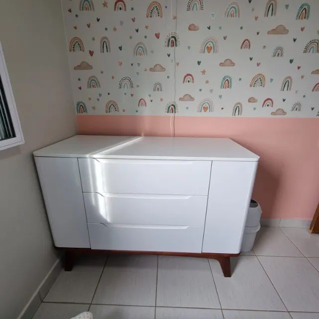 Kit Quarto de Bebê Completo - Berço + cômoda (Excelente Estado) - Foto 4