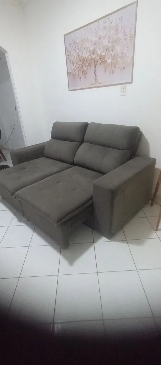 Sofá retrátil 3 lugares  - Foto 5