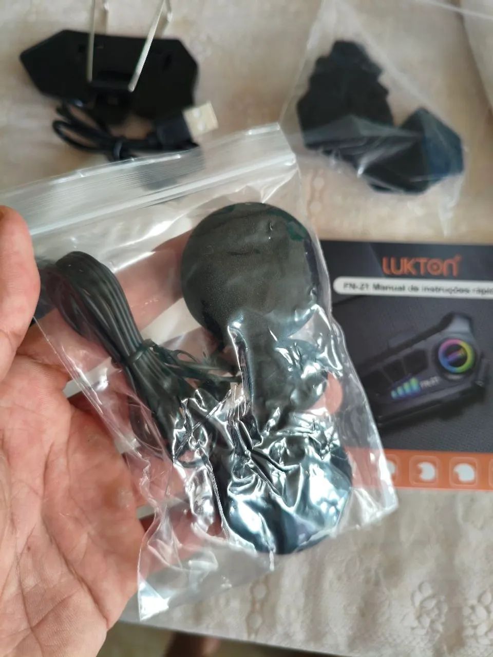 Intercomunicador para capacete moto Lukton - Foto 4