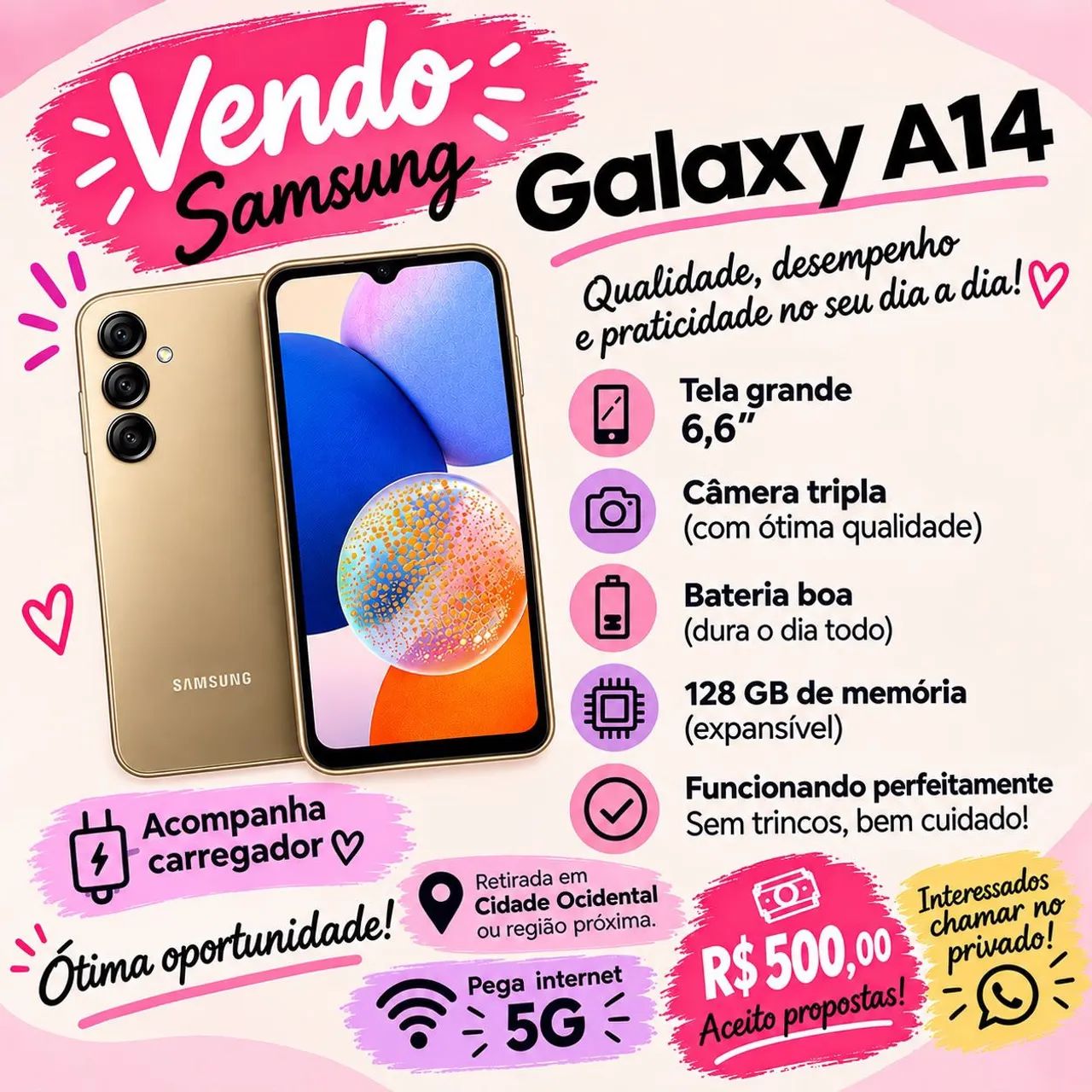 Celular Samsung Galaxy A14