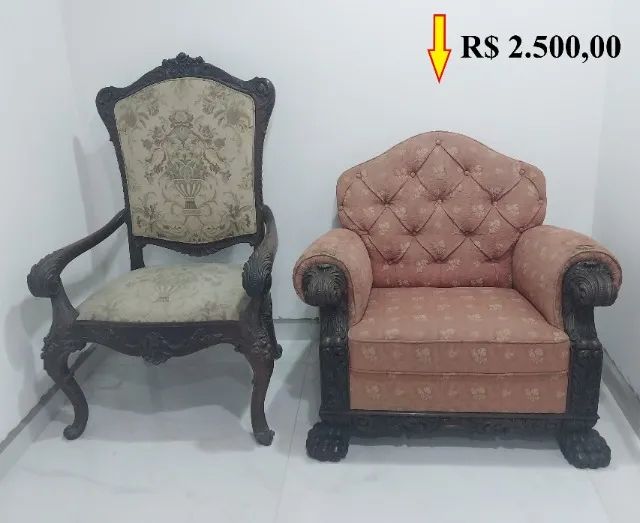 Poltrona Pata de leão - Imbuia  - Foto 2