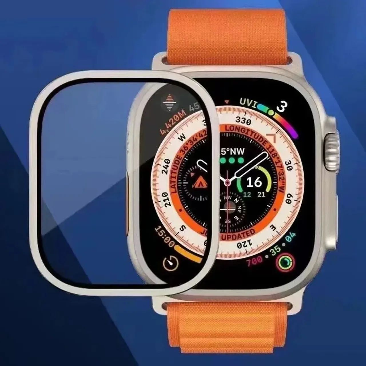 PROTETOR DE TELA COM VIDRO PARA SMARTWATCH  - Foto 4