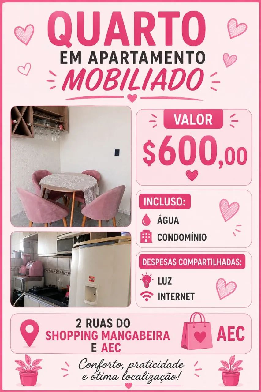 Aluguel de quarto privado 