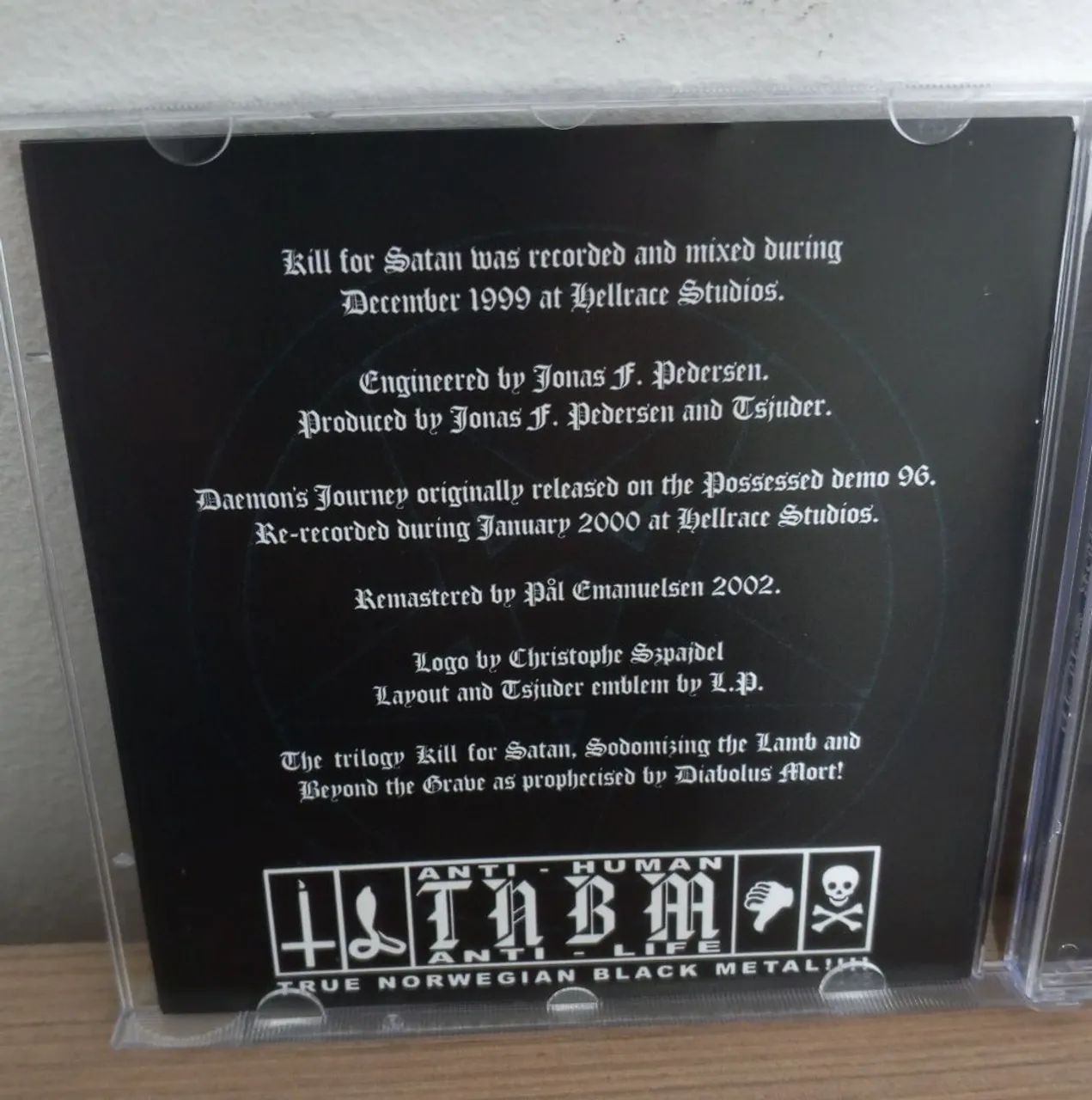Cd Tsjuder - Kill For Satan - Nacional - Usado - Foto 4