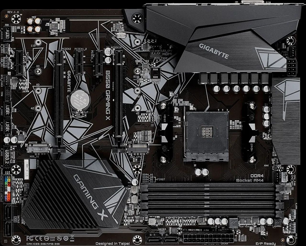 B550m gigabyte gaming X funcionando perfeitamente.