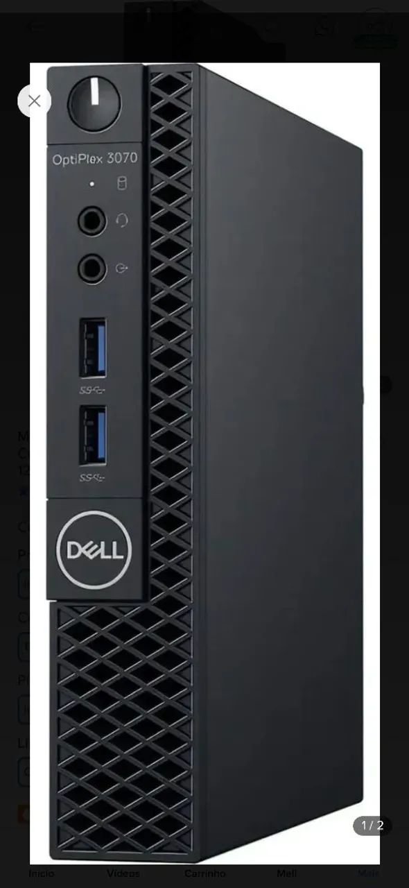 Mini PC Dell OptiPlex 3070 com Windows Intel Core i3 memória RAM de 8GB