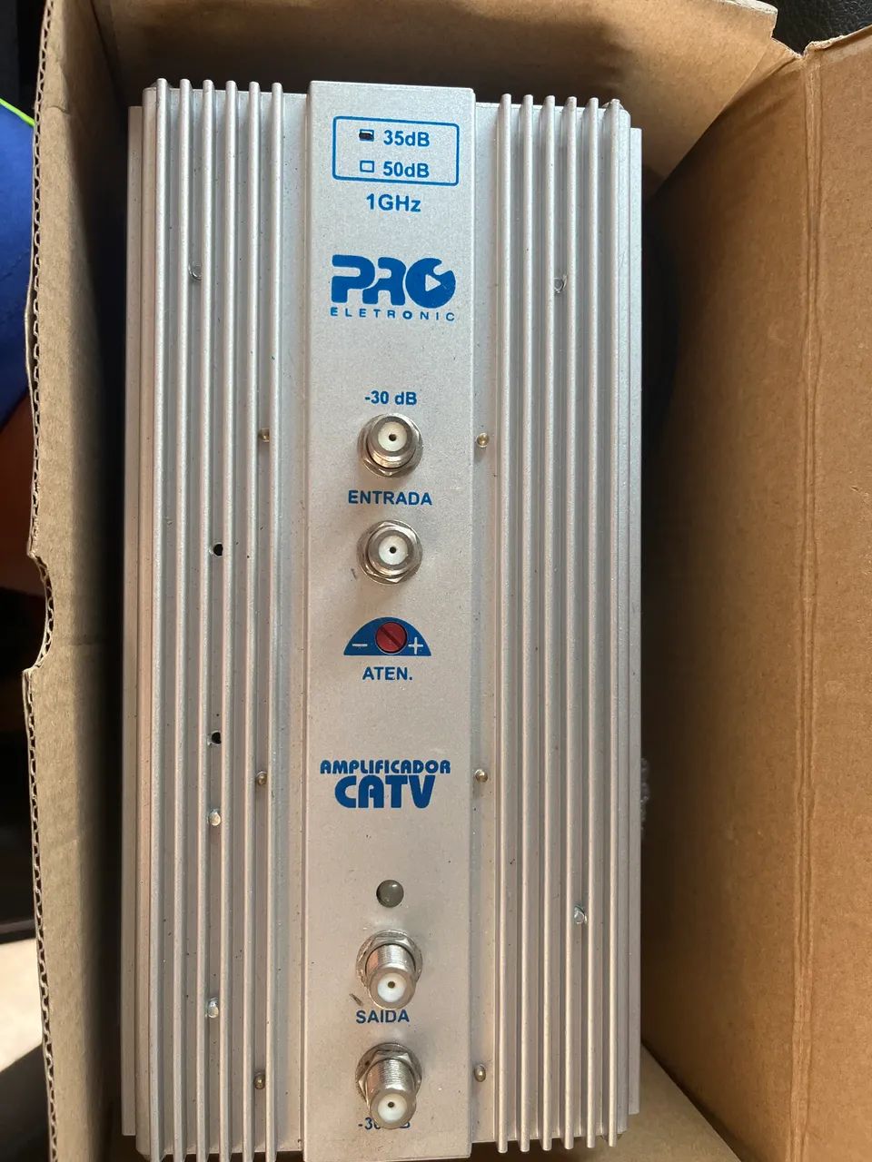 Amplificador De Potência 35 Db Uhf-vhf-catv Proeletronic g3