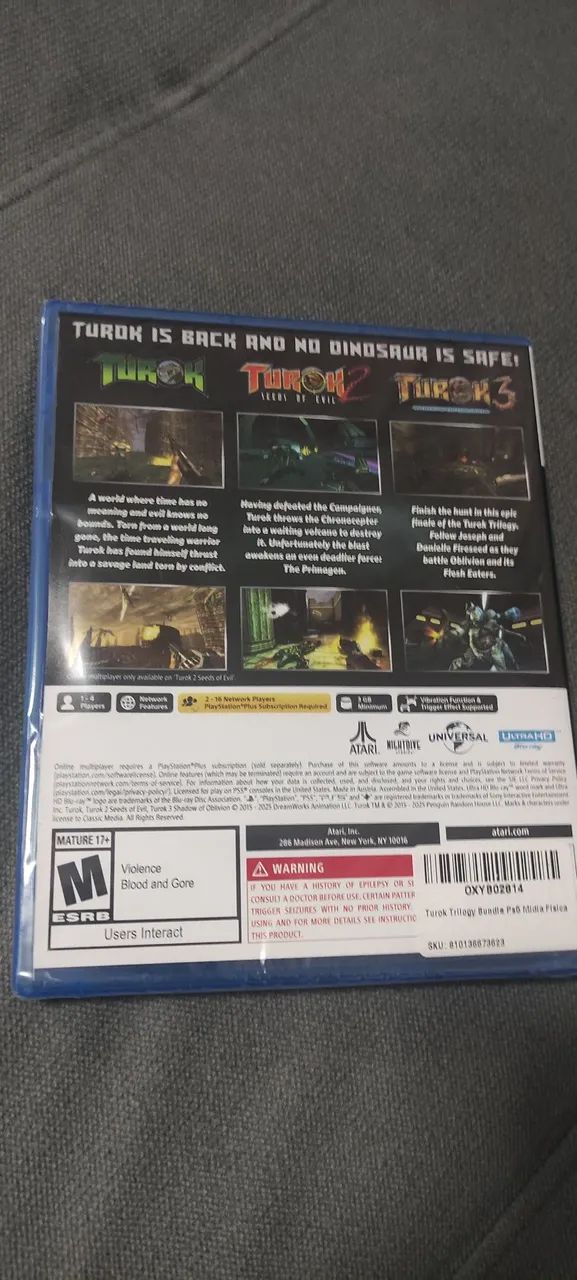 Turok trylogy bundle - ps5 lacrado  - Foto 2