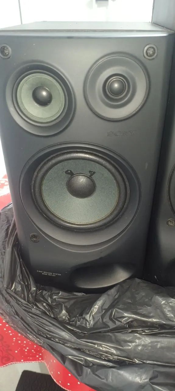 PAR DE CAIXAS DE SOM SONY E JVC ANOS 90 FUNCIONANDO.  - Foto 4