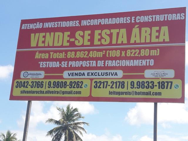Área (terreno) Comercial medindo 100 m x 108 m no fundo condomínio Maria Resende - Foto 4