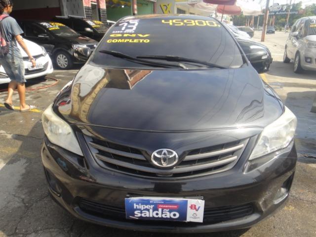 Toyota Corolla Financio ate sem entrada+gnv d quint ger+ completo troca moto ou carro - Foto 4