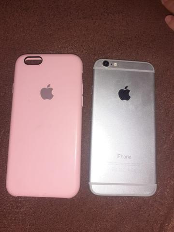 Vende se iPhone 6 64 gigas com documentos aceito troca pelo A10 com volta pra mim