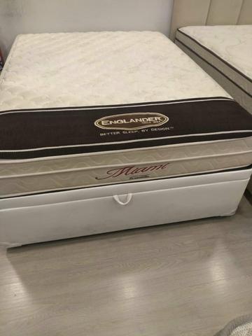Cama box casal de brinde
