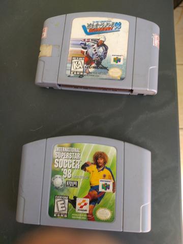 Nintendo 64 Console + 2 jogos originais + cabo av - Foto 3