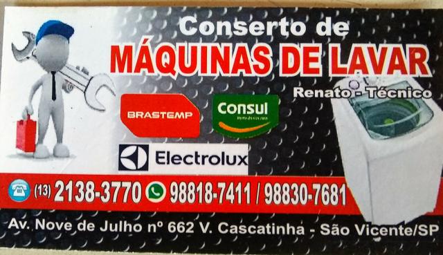 Conserto de máquinas de lavar roupas