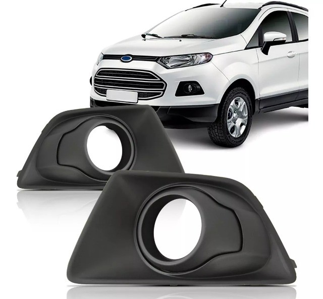 Par Grade Moldura Milha Ecosport 2013 2014 2015 16 17 Furo