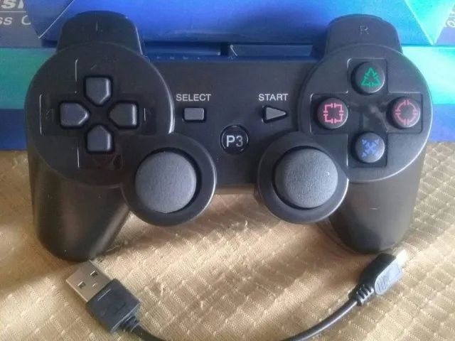 Controle playstation 3 ps3 Otima Qualidade - Black Games