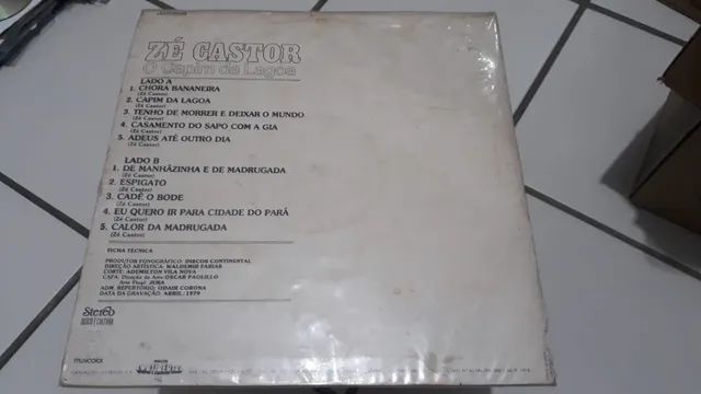 lp Zé Castor - O Capim da lagoa - Foto 2
