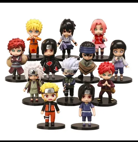 Naruto Shippuden Cartelado Kit completo com 6 bonecos 15 cm em