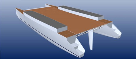 Catamarã WavePierce - Módulo Kit para construção naval