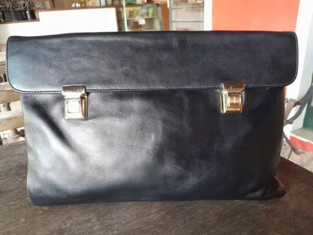 Pasta executiva, tipo envelope, em couro natural, da marca Datelli.  - Foto 2