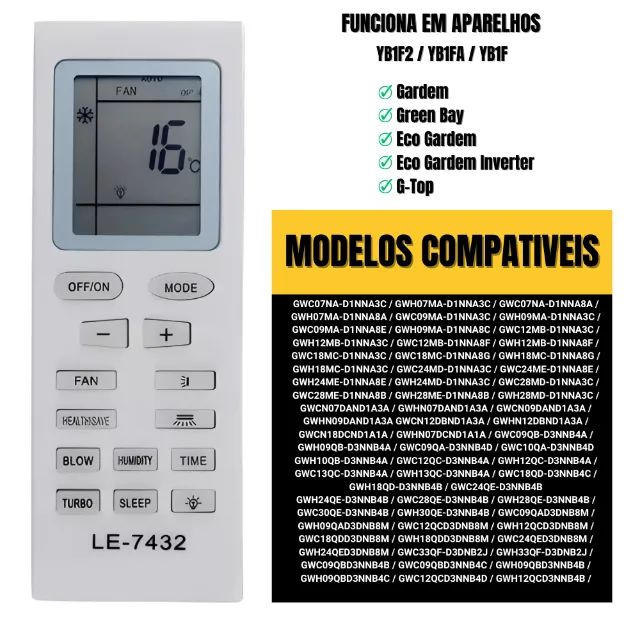 Controle Ar Condicionado  Gree Split - Novo - Foto 2