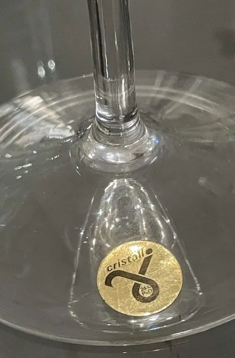 Copos de cristal, italianos: Vilca - PbO 24% - O Melhor! - Foto 6